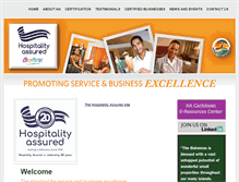 Tablet Screenshot of hospitalityassuredcaribbean.com